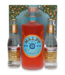 Malfy Con Arancia Blood Orange Gin / Włochy / 41% / 0,7l + 2x Tonic Fever-Tree (Premium Indian & Mediterranean)