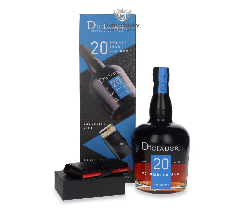 Dictador 20-year-old Rum + Wallet / 40% / 0.7l