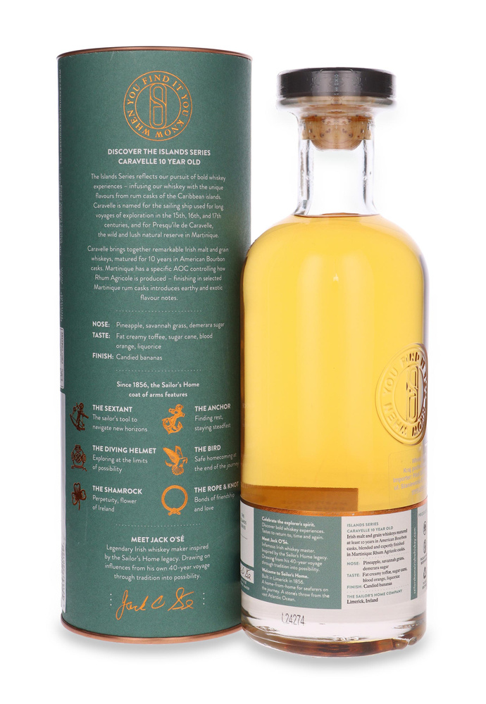 Sailor's Home 10-letni Caravelle Rum Cask / 46%/ 0,7l