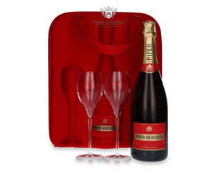 Champagne Piper-Heidsieck Cuvee Brut Travel Gift Set / 12% / 0.75l + champagne stopper