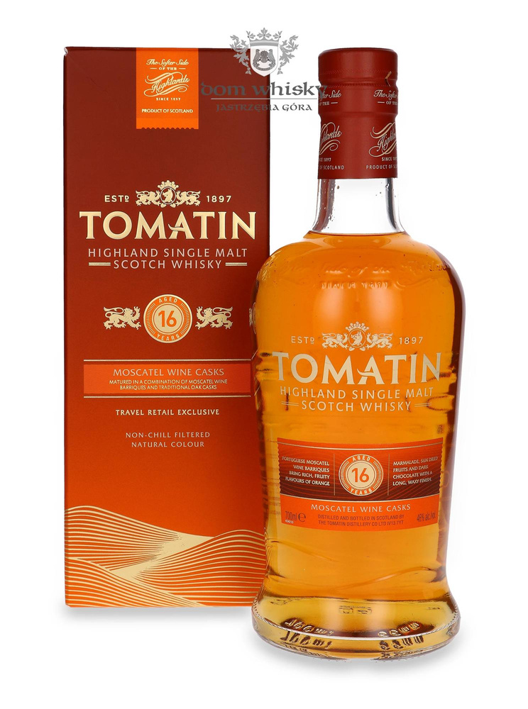 Tomatin 16-year-old Moscatel Wine Casks Travel Retail Exclusive / 46% / 0.7l