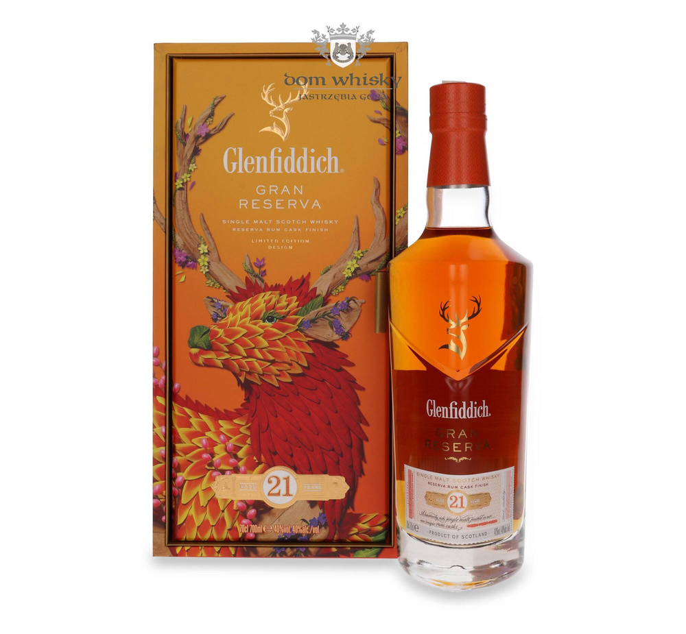 Glenfiddich Gran Reserva 21-year-old Rum Cask Finish Chinese New Year 2023 / 40%/ 0.7l