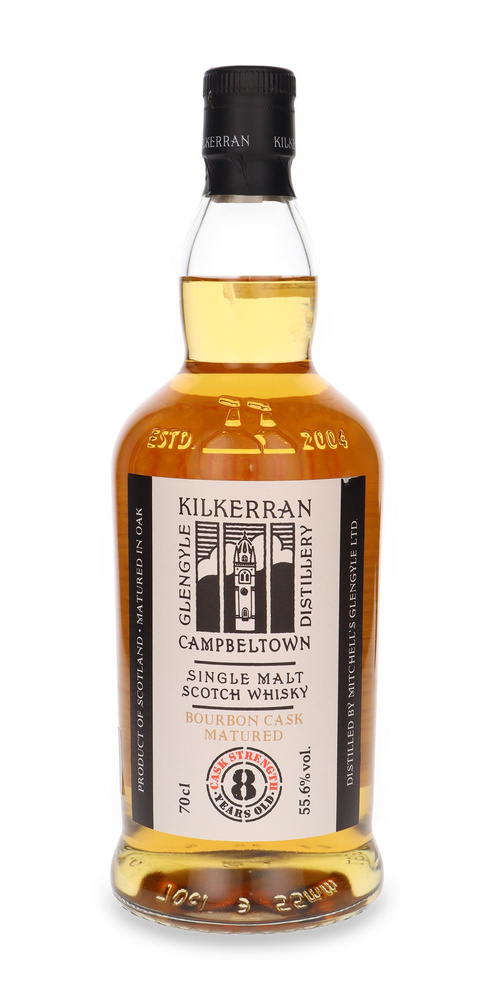 Kilkerran 8-letni Cask Strength, Bourbon Cask Matured / 55,6%/ 0,7l