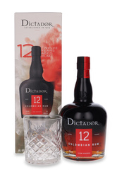 Dictador 12-letni Rum + szklanka / 40% / 0,7l