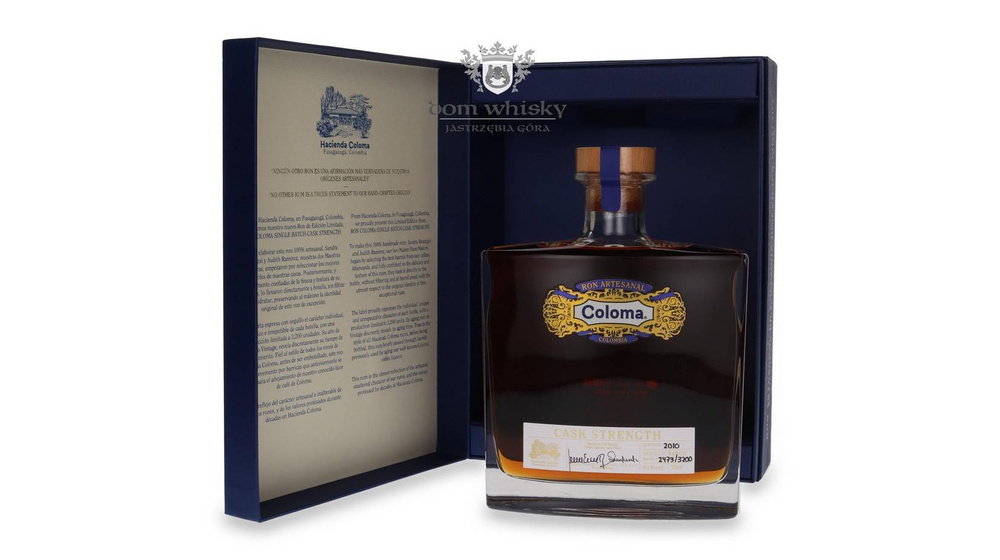 Coloma Cask Strength Vintage 2010 Artesanal Rum /bez opakowania/ 61% / 0,7l