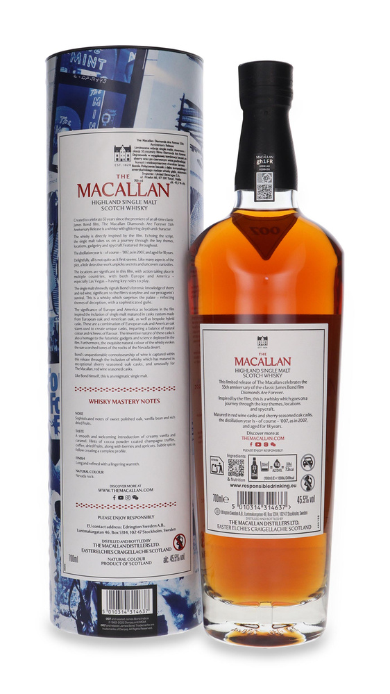 Macallan Diamonds Are Forever 55th Anniversary Release / 45.5%/ 0.7l    