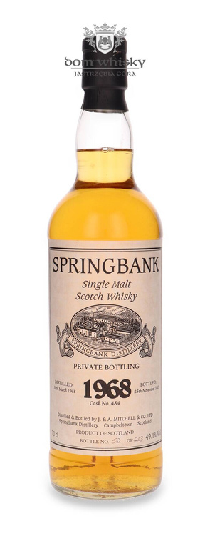 Springbank 1968 (Bottled 2003) Private Bottling Cask 484, Bottle No. 52 / 49,1% / 0,7l