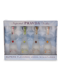 Wódka Pravda Zestaw Degustacyjny 4 x 0,05 / 37,5% 