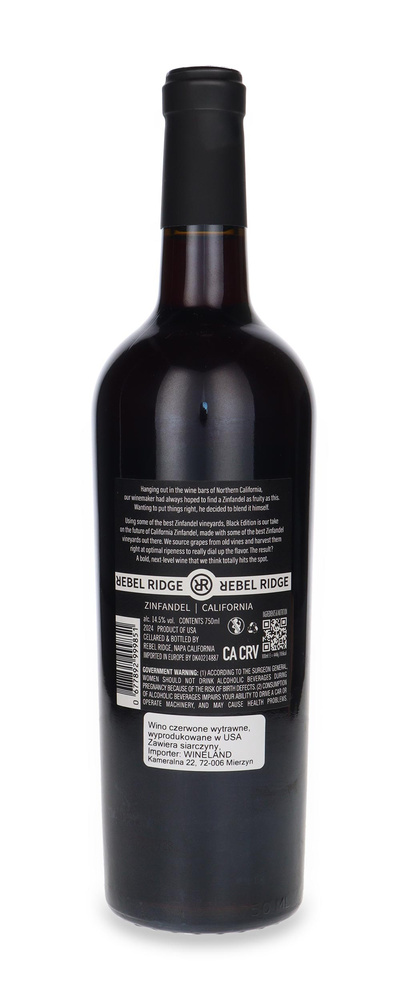 Rebel Ridge Zin 24 Black Edition /14,5% /0,75l