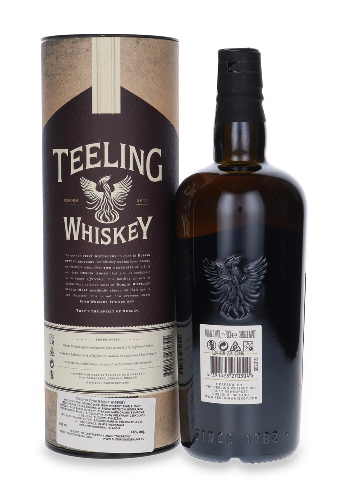 Teeling Single Malt Irish Whiskey / 46%/ 0,7l