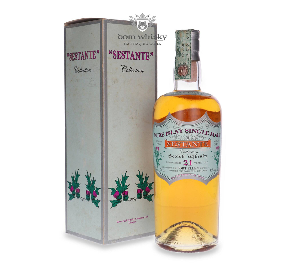 Port Ellen 21-year-old (D.1980, B.2001) Sestante Collection / 43%/ 0.7l