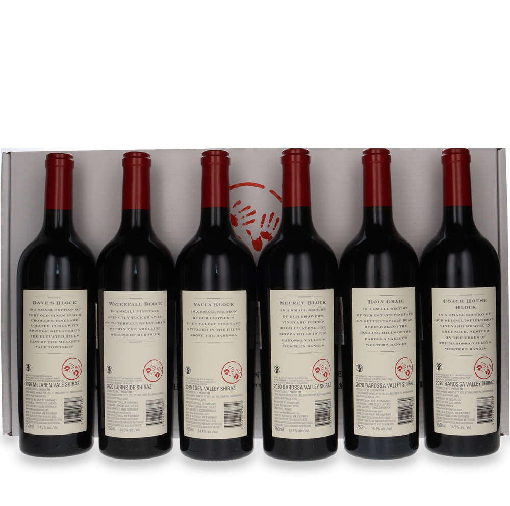 Two Hands Single Vineyard Shiraz 2020 Release 6 x 0,75l