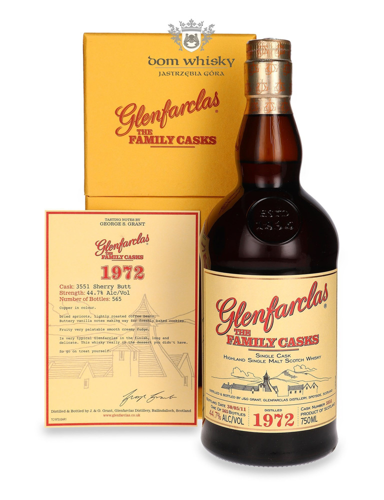 Glenfarclas The Family Casks 1972, Bottled 2011 / 44.7% / 0.75l