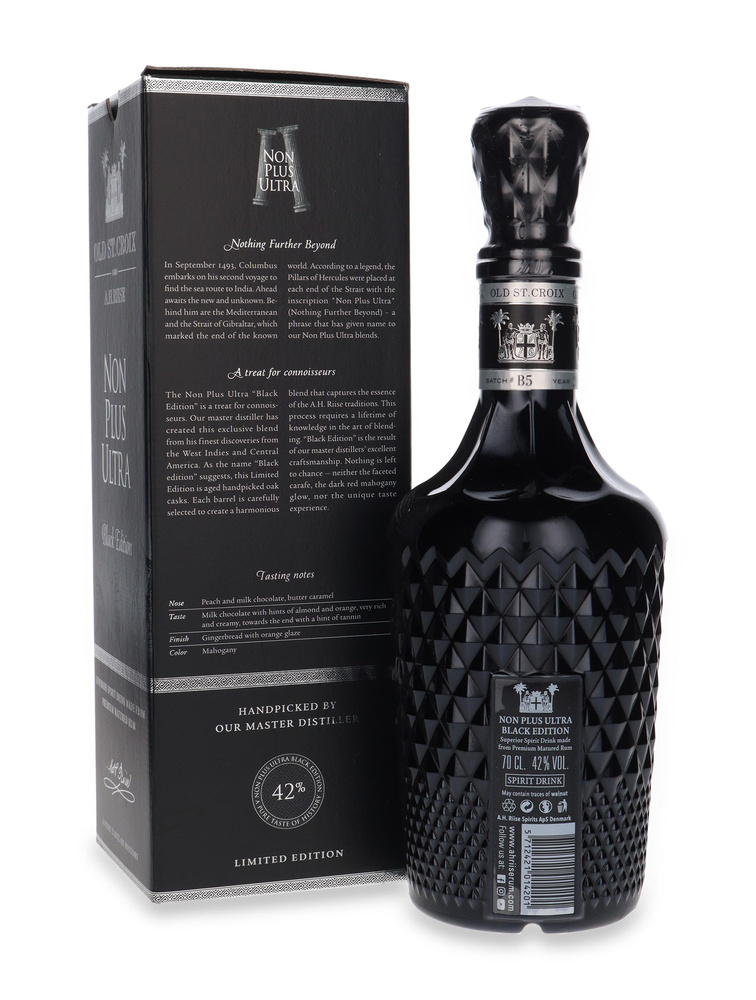 A.H. Riise Old St. Croix Non Plus Ultra Black Edition Rum / 42% / 0,7l