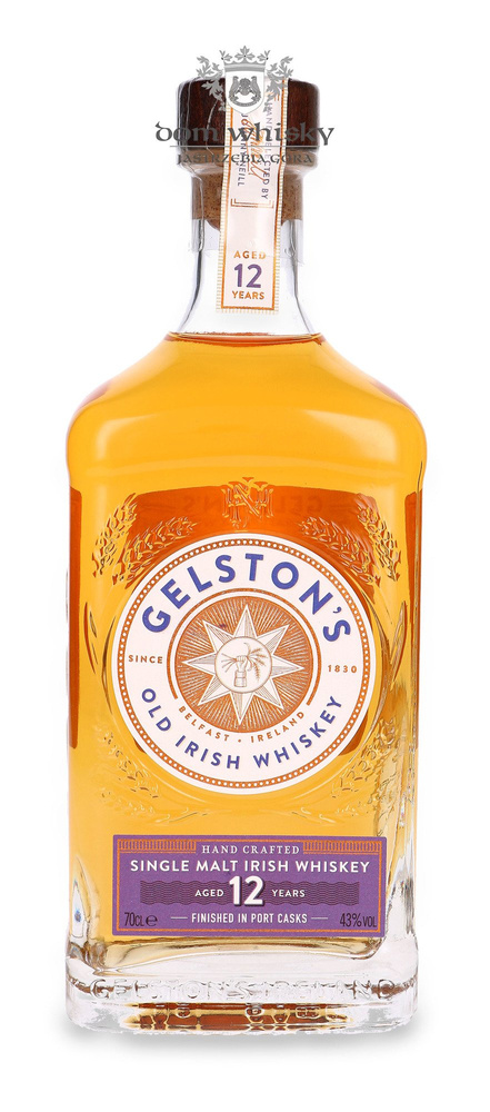 Gelston's 12-year-old Port Cask Finish Irish Single Malt Whiskey /43%/ 0.7l