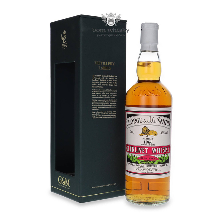 Glenlivet 1966 (Bottled 2012) Gordon & MacPhail (The Smith’s Glenlivet) / 43% / 0,7l