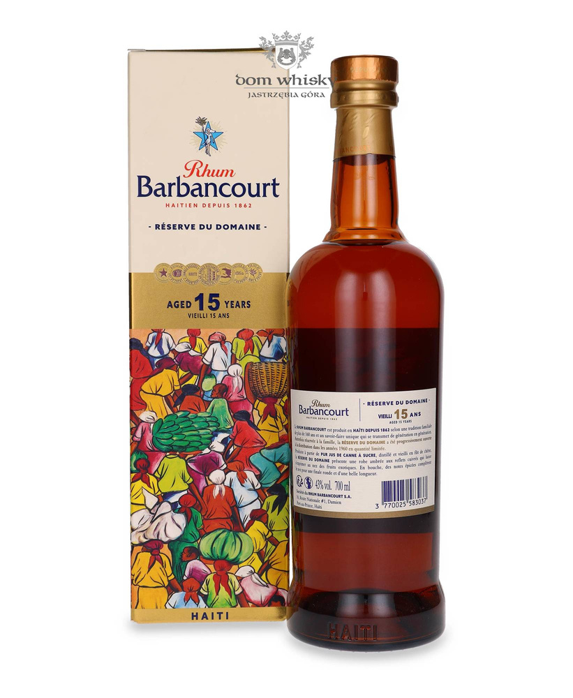 Barbancourt 15-letni Haiti Rhum / 43% / 0,7l