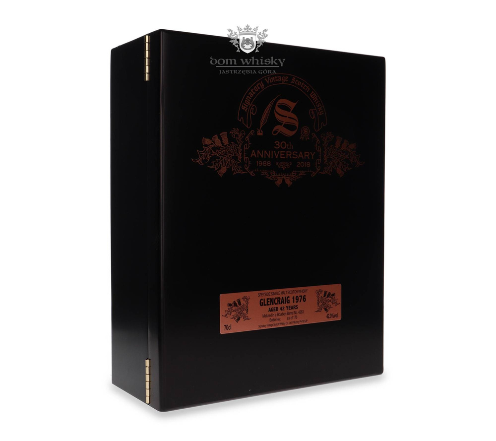 Glencraig 42-year-old (D.1976, B.2018) Signatory Vintage 30th Anniversary / 42% / 0.7l