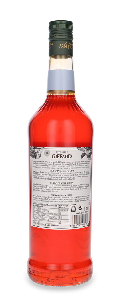Syrop Giffard Krwista Pomarańcza (Blood Orange) 1,0L