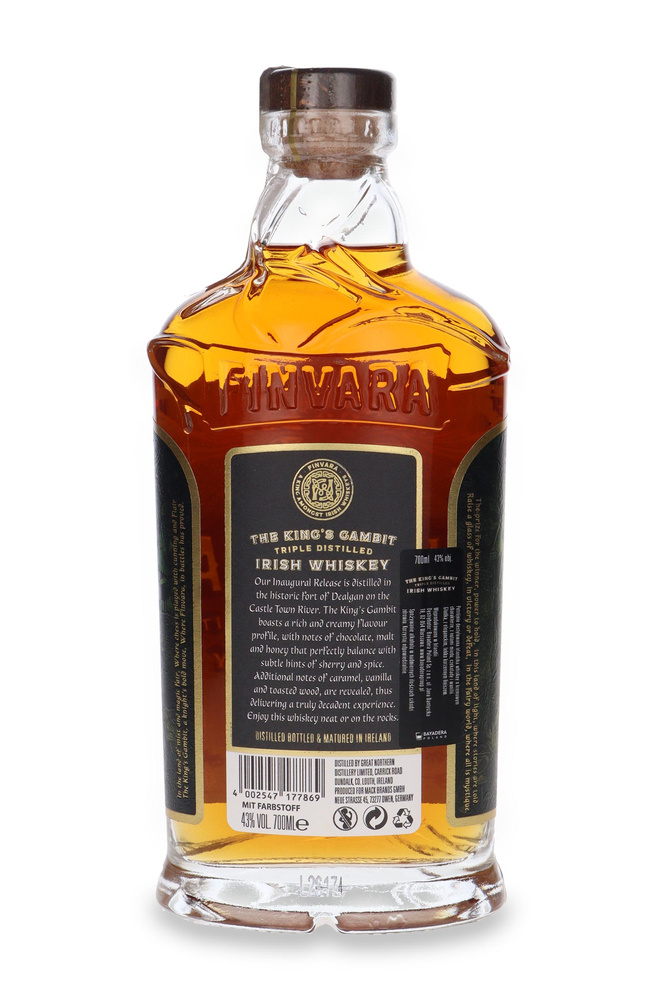 Finvara The King's Gambit Irish Whiskey / 43% / 0,7l