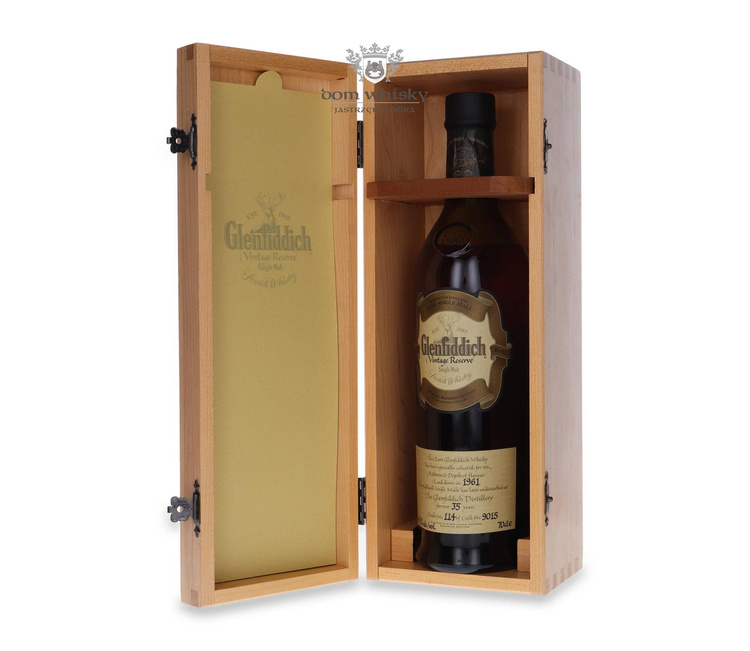 Glenfiddich 1961 Vintage Reserve, 35-letni (Cask9015) 43,2% /0,7