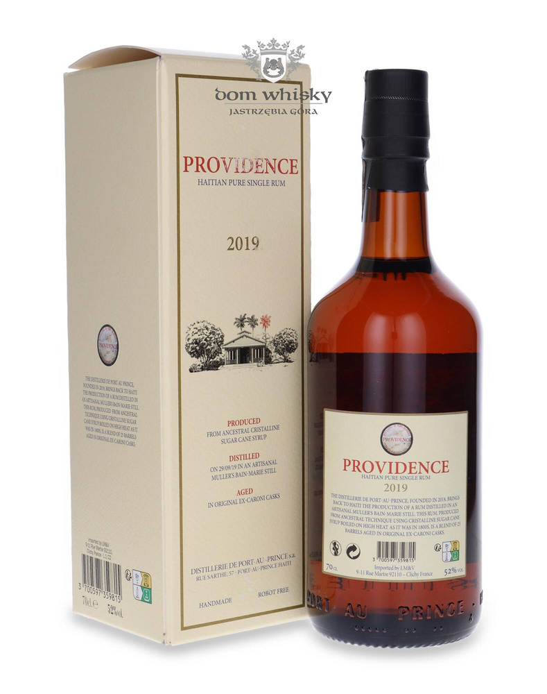 Providence Haitian Pure Single 2019 Haiti Rum / 52% / 0.7l