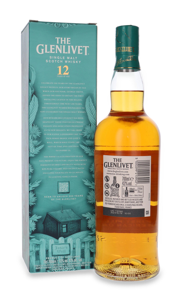 The Glenlivet 12-letni First-fill American Oak - 200th Anniversary / 43%/ 0,7l