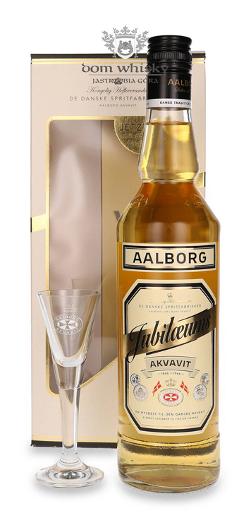 Aalborg Jubilaeums Akvavit + kieliszek / 40% / 0,7l