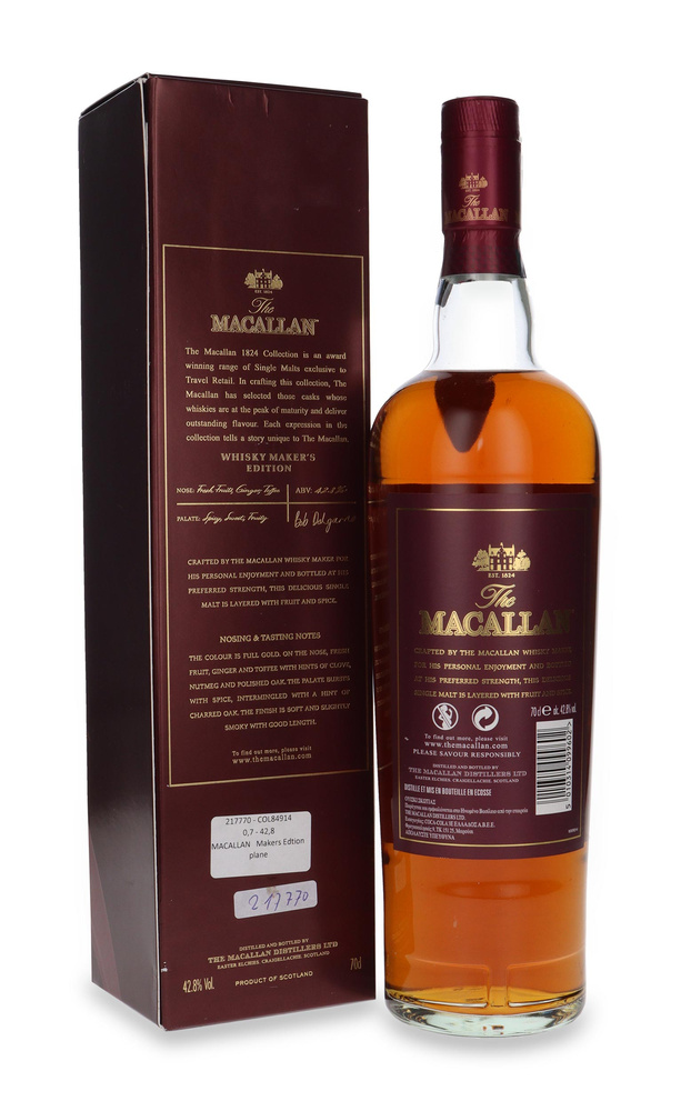 The Macallan Whisky Maker’s Edition (1930s Propeller Plane) / 42,8%/ 0,7l