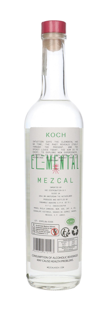 Koch Elemental Mezcal Joven Artesanal 100% Maguey / 40% / 0,7l