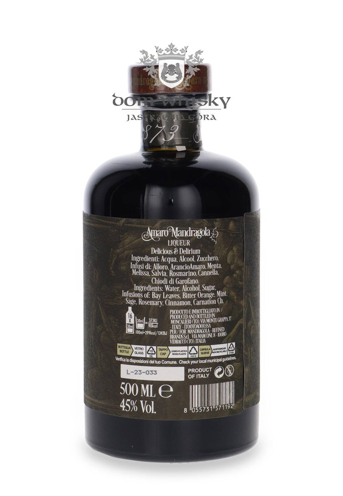 Amaro Mandragola / 45% / 0,5l