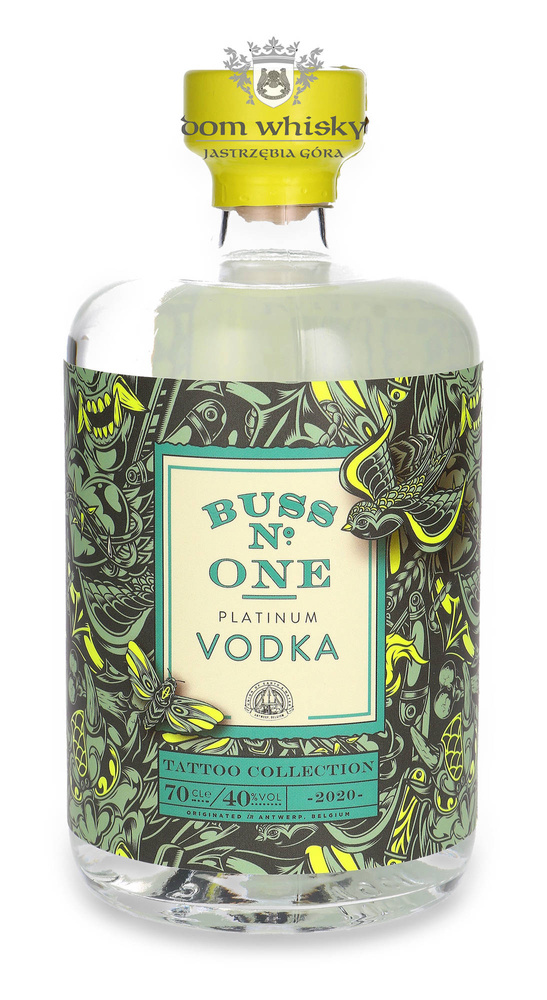 Wódka Buss Nº One Platinum Vodka, Tattoo Collection /40%/ 0,7l	