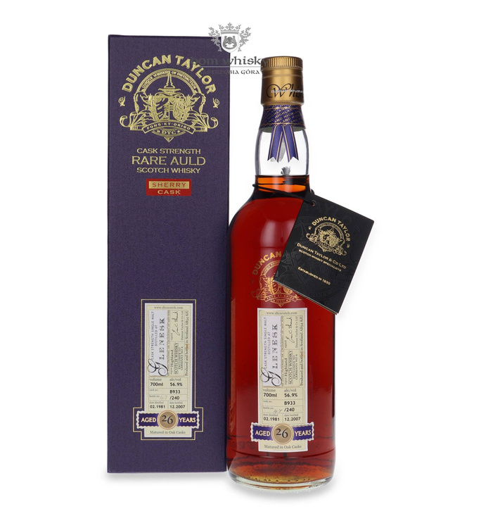 Glenesk 26-letni (D.1981, B.2007) Duncan Taylor Rare Auld / 56,9%/ 0,7l			