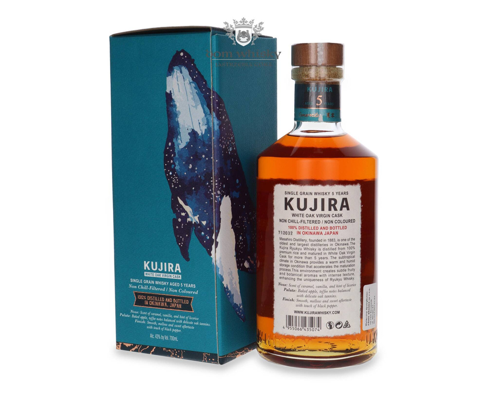 Kujira 5 Year Old Ryukyu Whiskey White Oak Virgin Cask /43%/ 0.7l