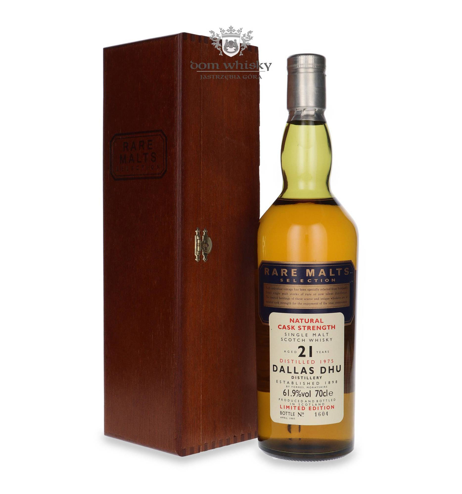 Dallas Dhu 21-letni(D1975,B.1997)Rare Malts/Wooden box/ 61,9% / 0,7l