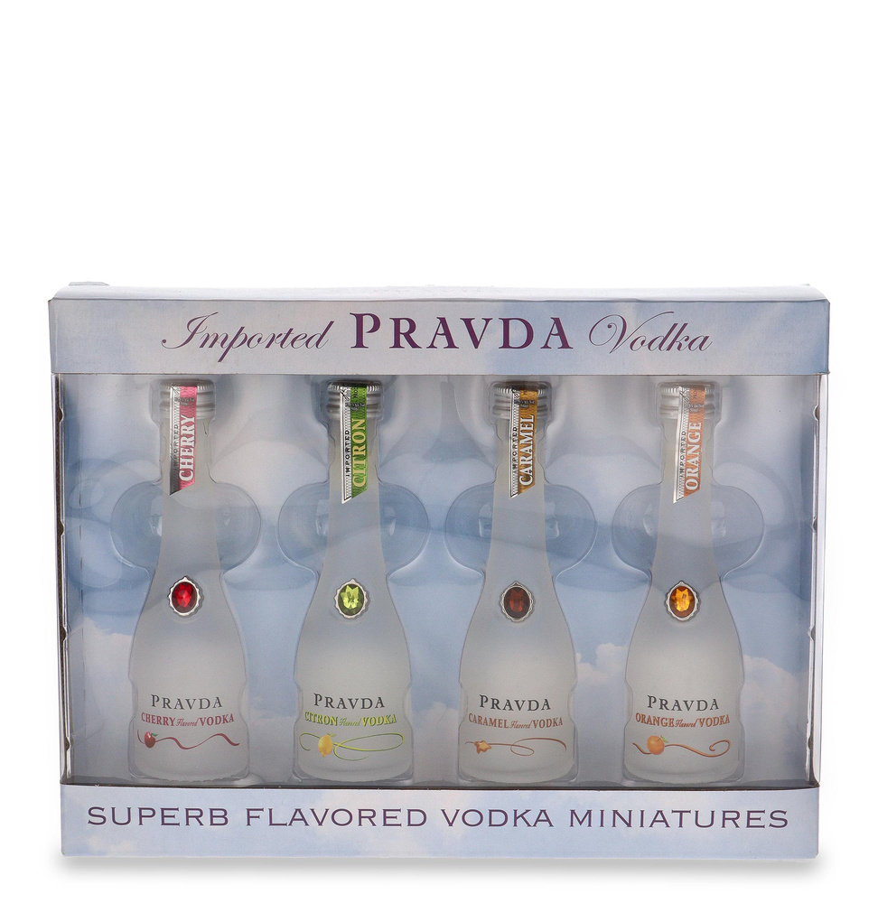 Wódka Pravda Zestaw Degustacyjny 4 x 0,05 / 37,5% 