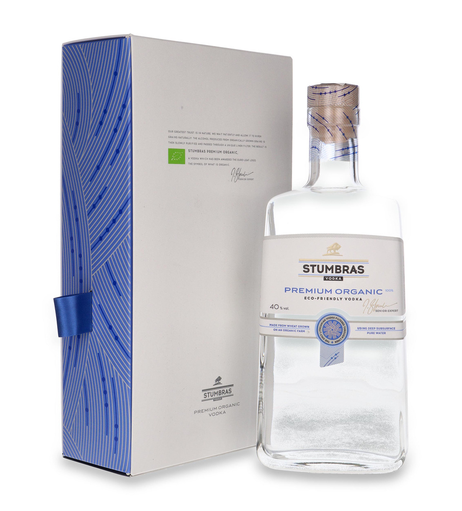 Wódka Stumbras Premium Organic /karton/ 40% / 0,7l