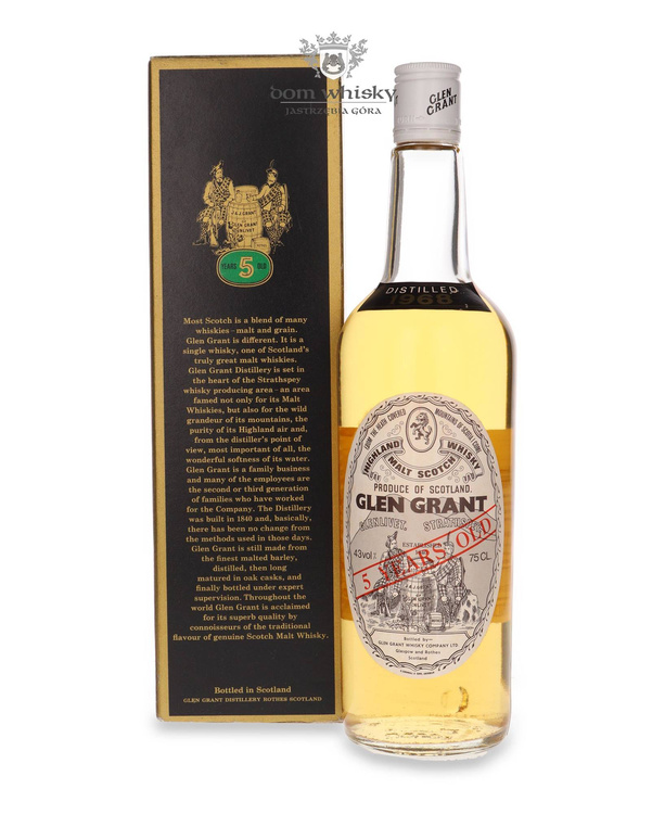 Glen Grant 1968, 5-letni / 43%/ 0,75l