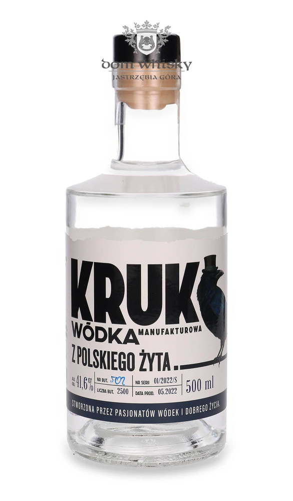 Wódka Kruk z Polskiego Żyta 2023 / 41,6% / 0,5l