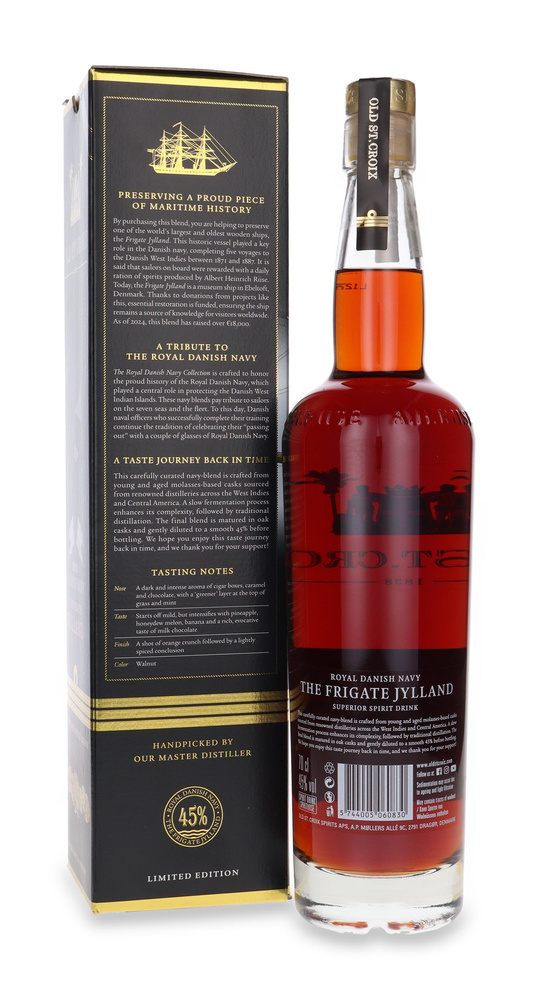 A.H. Riise Old St. Croix Frigate Jylland Danish Navy Rum / 45% / 0,7l