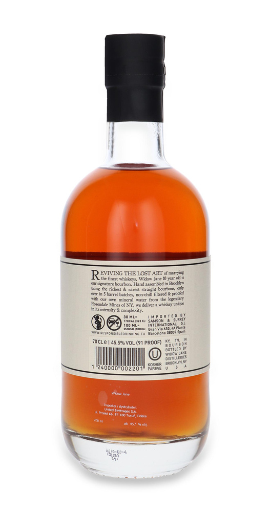 Widow Jane 10-letni Straight Bourbon Whiskey / 45,5%/ 0,7l
