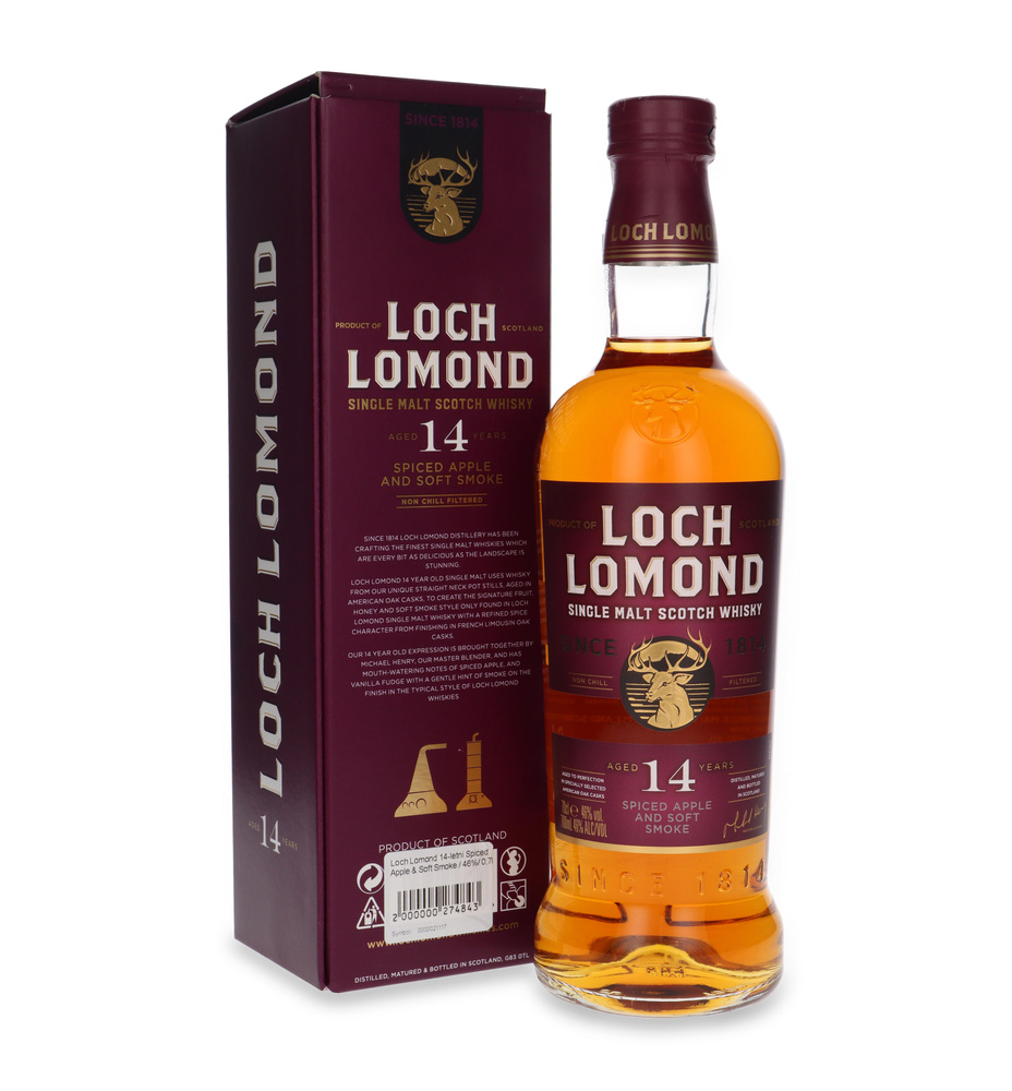 Loch Lomond 14-letni Spiced Apple & Soft Smoke / 46%/ 0,7l