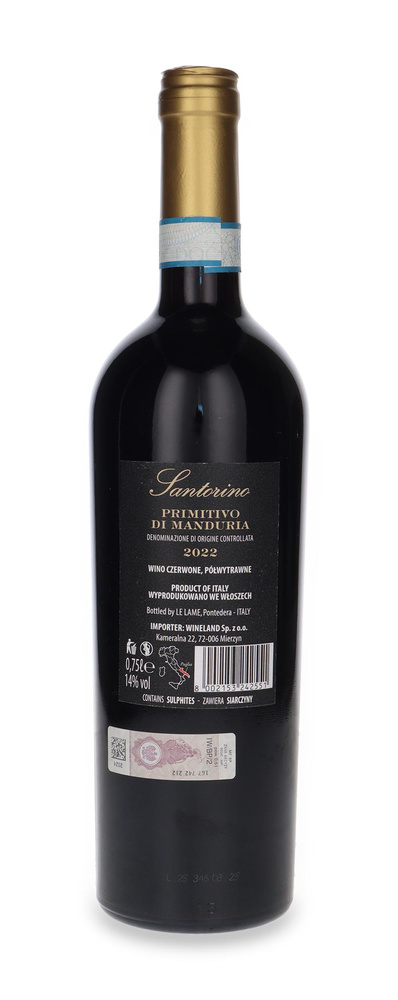 Castellani Santorino Primitivo di Manduria /14%/0,75l