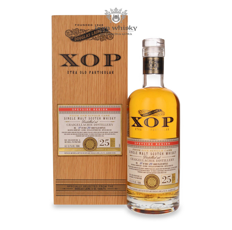 Craigellachie 25-letni (D.1995, B.2021) Douglas Laing’s XOP / 53,7%/ 0,7l	