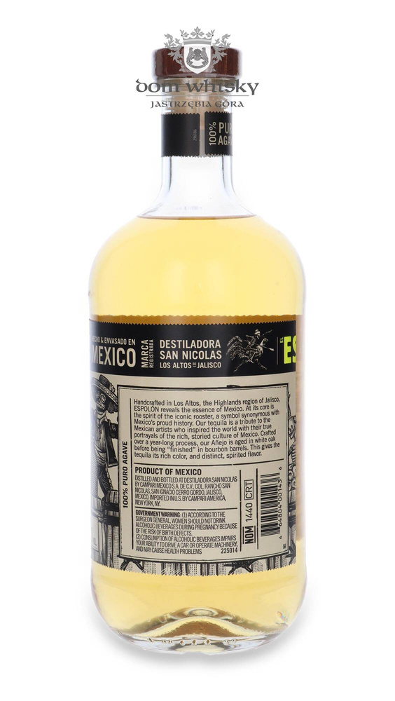Espolon Tequila Anejo 100% Puro Agave Bourbon Barrels / 40% / 1.0l