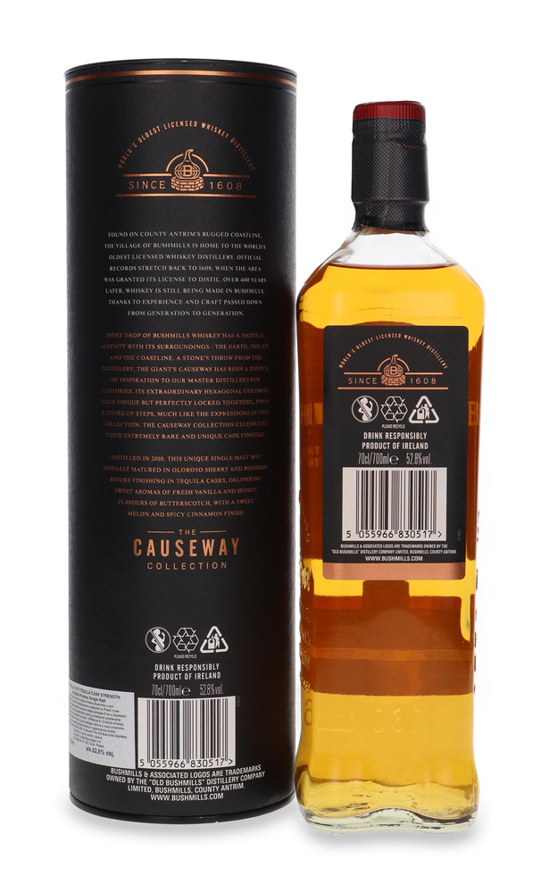 Bushmills 12-letni Tequila Casks Causeway Collection / 52,8%/ 0,7l         