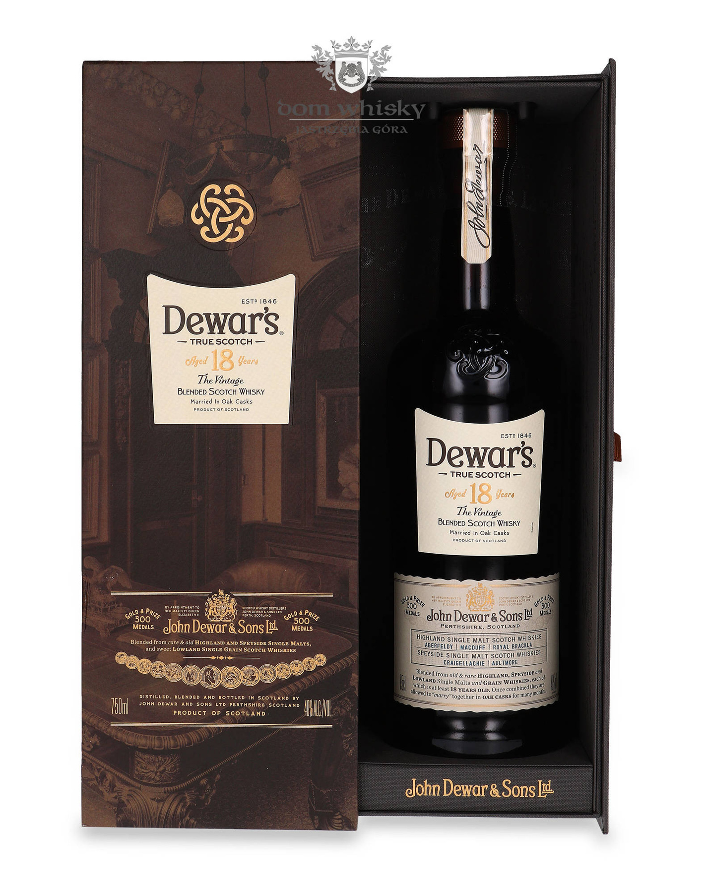 Dewar’s 18letni "The Vintage" (American market) / 40 / 0,75l Dom Whisky