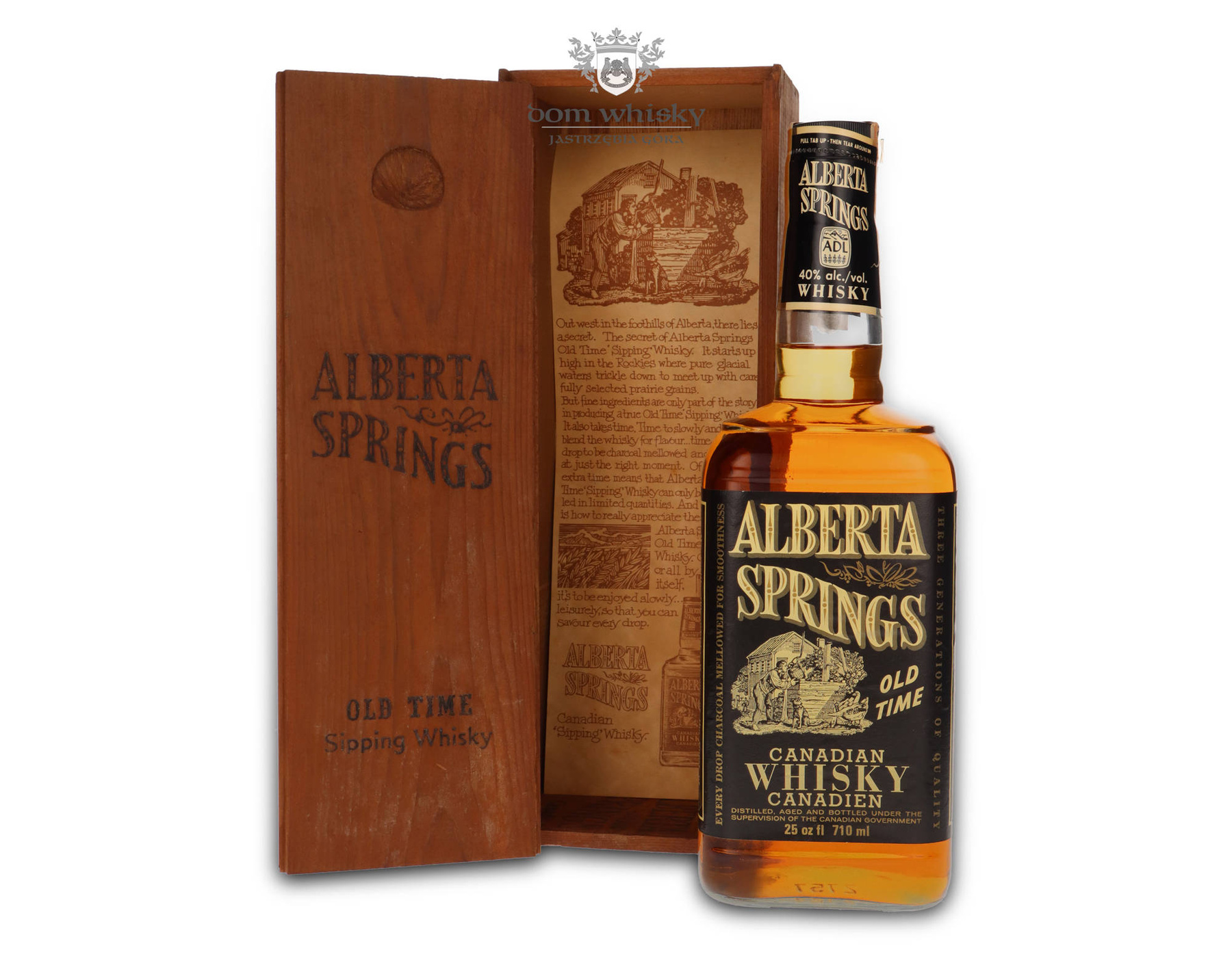 Alberta Springs 1974 Old Time Canadian Whisky / 40/ 0,71l Dom Whisky