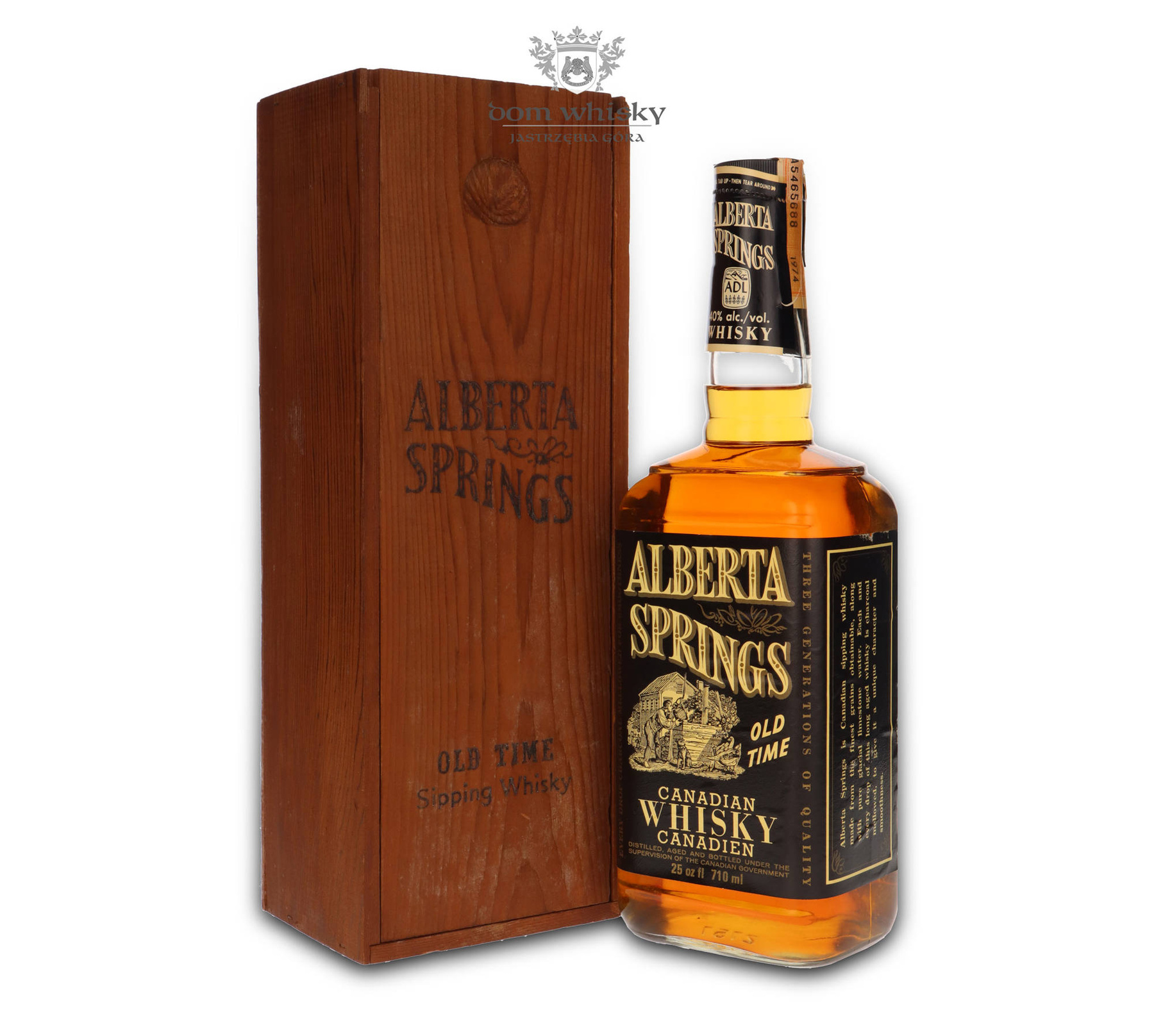 Alberta Springs 1974 Old Time Canadian Whisky / 40/ 0,71l Dom Whisky