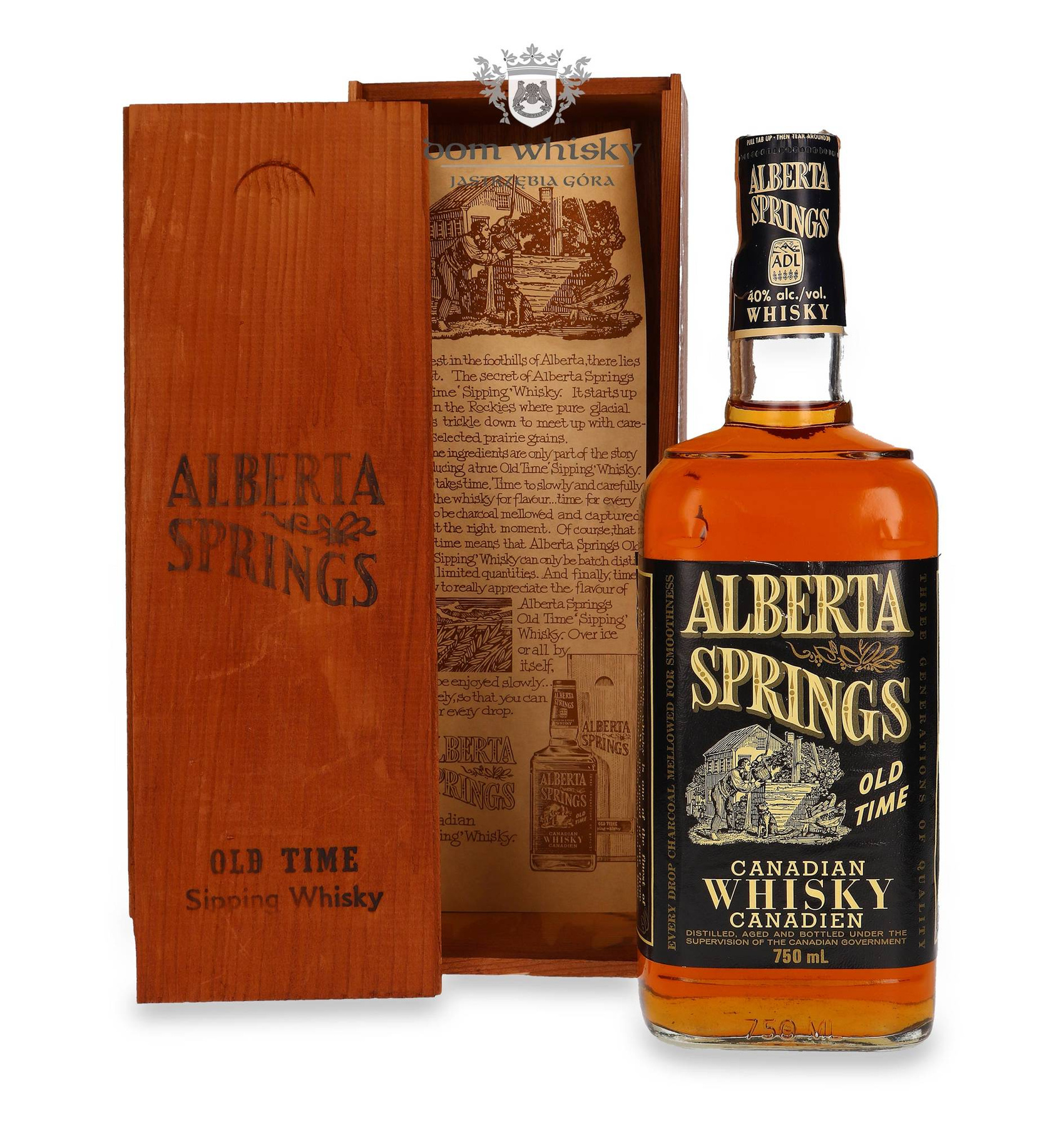 Alberta Springs 1977 Old Time Canadian Whisky / 40/ 0,75l Dom Whisky